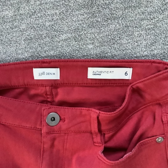 J. Jill Denim Authentic Fit Cropped Pants Sz. 6 - Picture 4 of 6